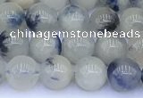 CDU375 15.5 inches 6mm round natural blue dumortierite beads