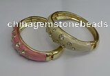 CEB125 16mm width gold plated alloy with enamel bangles wholesale