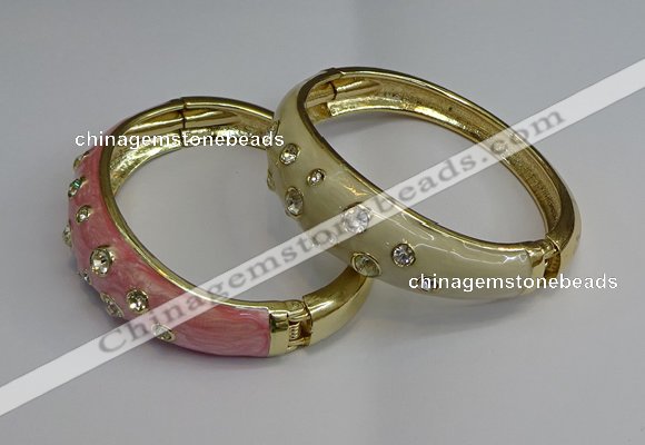 CEB125 16mm width gold plated alloy with enamel bangles wholesale