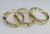 CEB137 22mm width gold plated alloy with enamel bangles wholesale