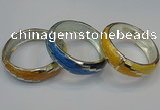 CEB150 19mm width silver plated alloy with enamel bangles wholesale