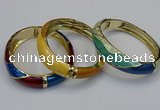 CEB160 17mm width gold plated alloy with enamel bangles wholesale