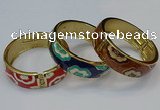 CEB162 20mm width gold plated alloy with enamel bangles wholesale