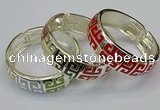 CEB163 20mm width gold plated alloy with enamel bangles wholesale