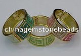 CEB165 23mm width gold plated alloy with enamel bangles wholesale