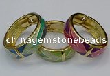 CEB168 20mm width gold plated alloy with enamel bangles wholesale