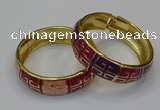 CEB171 18mm width gold plated alloy with enamel bangles wholesale