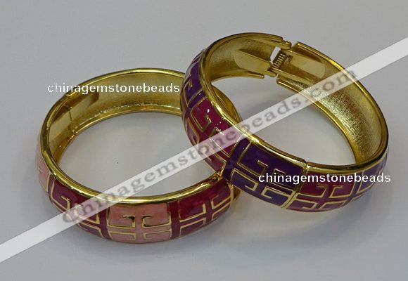 CEB171 18mm width gold plated alloy with enamel bangles wholesale