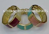 CEB173 22mm width gold plated alloy with enamel bangles wholesale