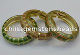 CEB174 20mm width gold plated alloy with enamel bangles wholesale