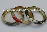 CEB178 13mm width gold plated alloy with enamel bangles wholesale