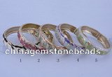 CEB41 5pcs 15mm width gold plated alloy with enamel rhinestone & bangles