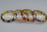 CEB61 9mm width gold plated alloy with enamel bangles wholesale