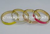 CEB66 9mm width gold plated alloy with enamel bangles wholesale