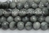 CEE20 15.5 inches 8mm faceted round eagle eye jasper beads wholesale