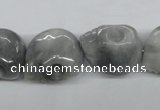 CEE215 15.5 inches 15*18mm skull shape eagle eye jasper beads