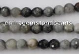 CEE352 15.5 inches 8mm faceted round eagle eye jasper beads