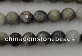 CEE353 15.5 inches 10mm faceted round eagle eye jasper beads