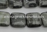 CEE78 15.5 inches 18*18mm square eagle eye jasper beads