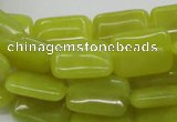 CEJ04 15.5 inches 13*18mm rectangle lemon jade beads wholesale