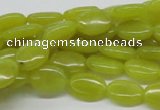 CEJ05 15.5 inches 10*14mm oval lemon jade beads wholesale