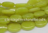 CEJ06 15.5 inches 12*16mm oval lemon jade beads wholesale