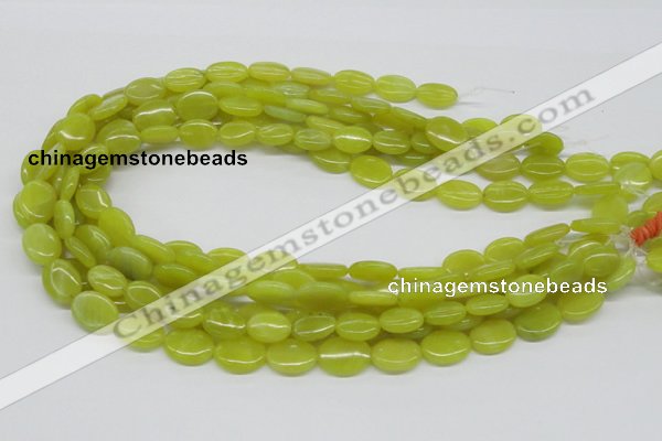 CEJ06 15.5 inches 12*16mm oval lemon jade beads wholesale