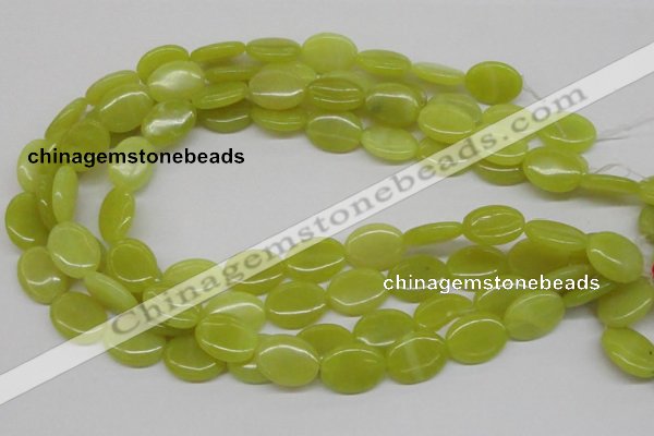 CEJ07 15.5 inches 15*20mm oval lemon jade beads wholesale