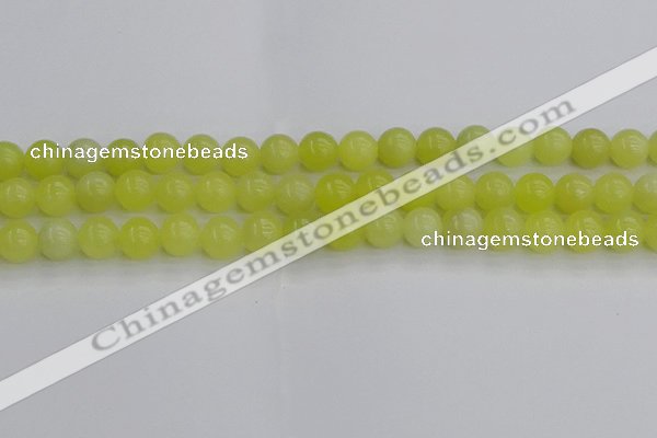 CEJ202 15.5 inches 8mm round lemon jade beads wholesale