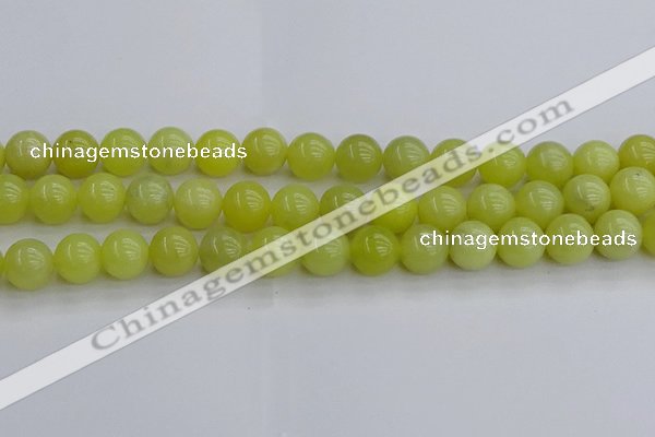 CEJ203 15.5 inches 10mm round lemon jade beads wholesale