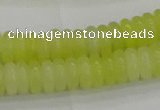 CEJ211 15.5 inches 2*6mm rondelle lemon jade beads wholesale