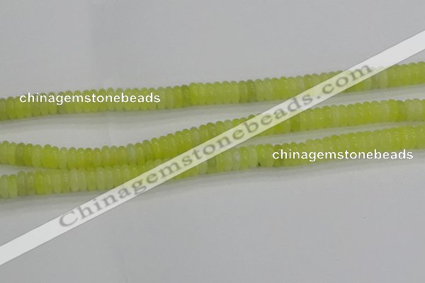 CEJ211 15.5 inches 2*6mm rondelle lemon jade beads wholesale