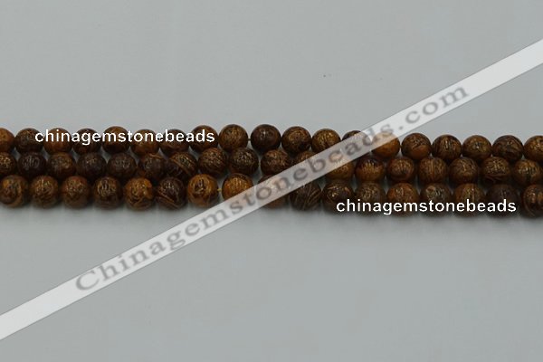 CEJ302 15.5 inches 8mm round elephant skin jasper beads wholesale