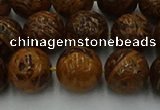 CEJ304 15.5 inches 12mm round elephant skin jasper beads wholesale