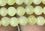 CEJ350 15.5 inches 4mm round lemon jade beads wholesale