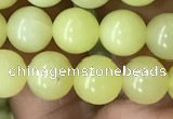 CEJ352 15.5 inches 8mm round lemon jade beads wholesale