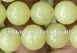 CEJ353 15.5 inches 10mm round lemon jade beads wholesale