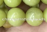 CEJ355 15.5 inches 14mm round lemon jade beads wholesale