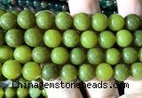 CEJ363 15 inches 10mm round lemon jade beads wholesale