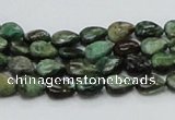 CEM05 15.5 inches 6*8mm flat teardrop emerald gemstone beads