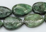 CEM08 15.5 inches 18*25mm flat teardrop emerald gemstone beads