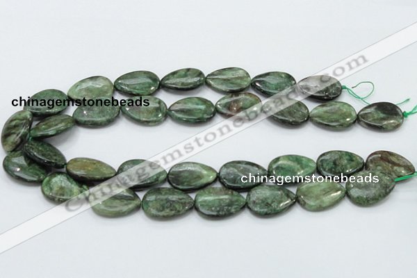 CEM08 15.5 inches 18*25mm flat teardrop emerald gemstone beads