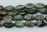 CEM11 15.5 inches 8*12mm oval emerald gemstone beads wholesale