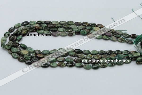 CEM11 15.5 inches 8*12mm oval emerald gemstone beads wholesale