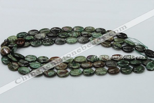 CEM14 15.5 inches 12*16mm oval emerald gemstone beads wholesale