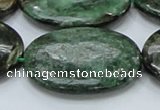 CEM15 15.5 inches 30*40mm oval emerald gemstone beads wholesale