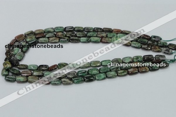 CEM17 15.5 inches 8*12mm rectangle emerald gemstone beads wholesale