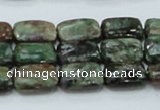 CEM18 15.5 inches 10*14mm rectangle emerald gemstone beads wholesale