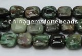 CEM22 15.5 inches 10*10mm square emerald gemstone beads wholesale