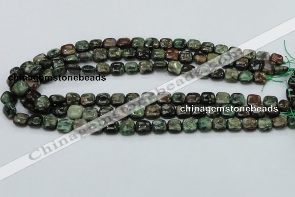 CEM22 15.5 inches 10*10mm square emerald gemstone beads wholesale